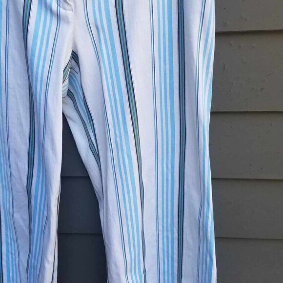 Express correspondent Stripe Cropped Pants Size 8 - Picture 6 of 10